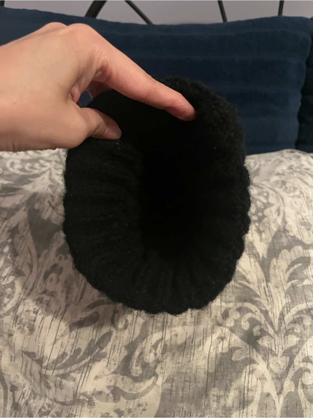 Prada Ribbed Pom-Pom Hat - Picture 4 of 5